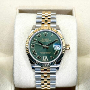 NEW 2025 Rolex Ladies Datejust 31mm 278273 Two-Tone Jubilee Green Dial