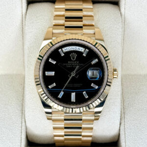 NEW Rolex Day-Date 40mm 228238 Black Onyx Diamond Dial