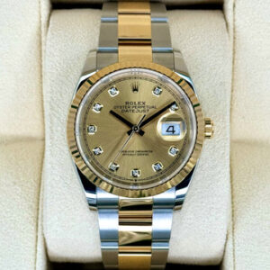 NEW 2025 Rolex Datejust 36mm 126233 Two-Tone Champagne Diamond Dial