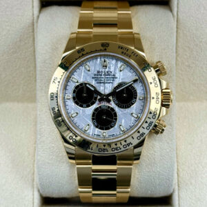 NEW 2023 Rolex Daytona 40mm 116508 Yellow Gold Meteorite Dial